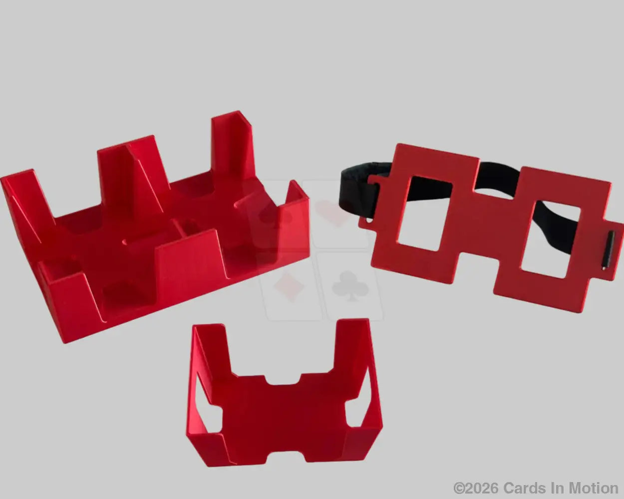 Rub red 4 deck tray with strap and basket