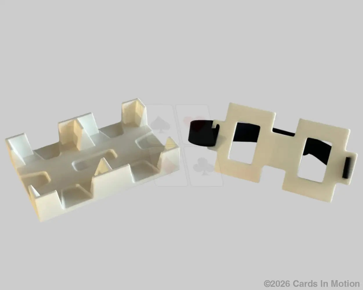 White 2 deck tray with strap